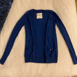 royal blue cardigan
